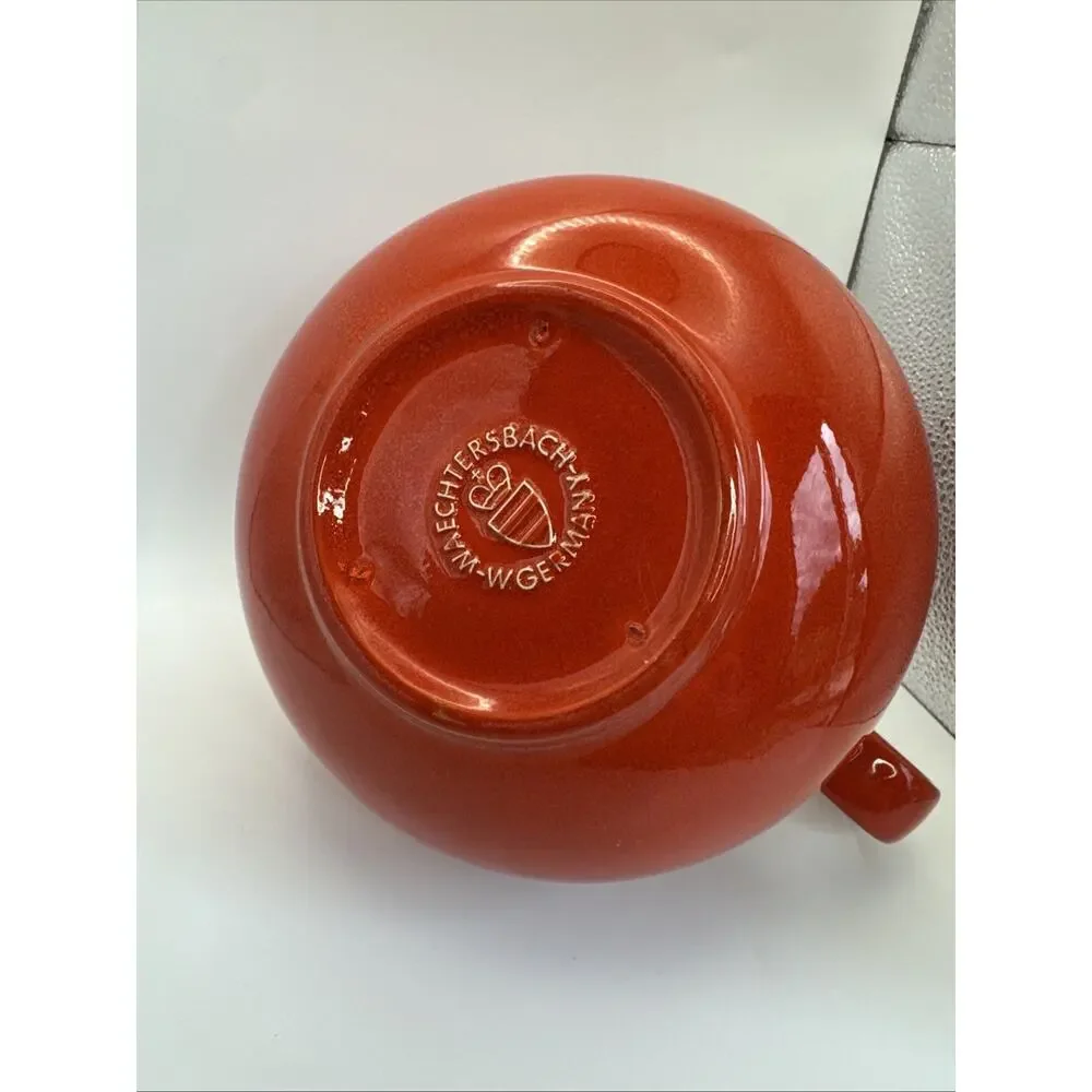 Vintage Waechtersbach Solid‎ Red bubble shaped 70 oz Pitcher